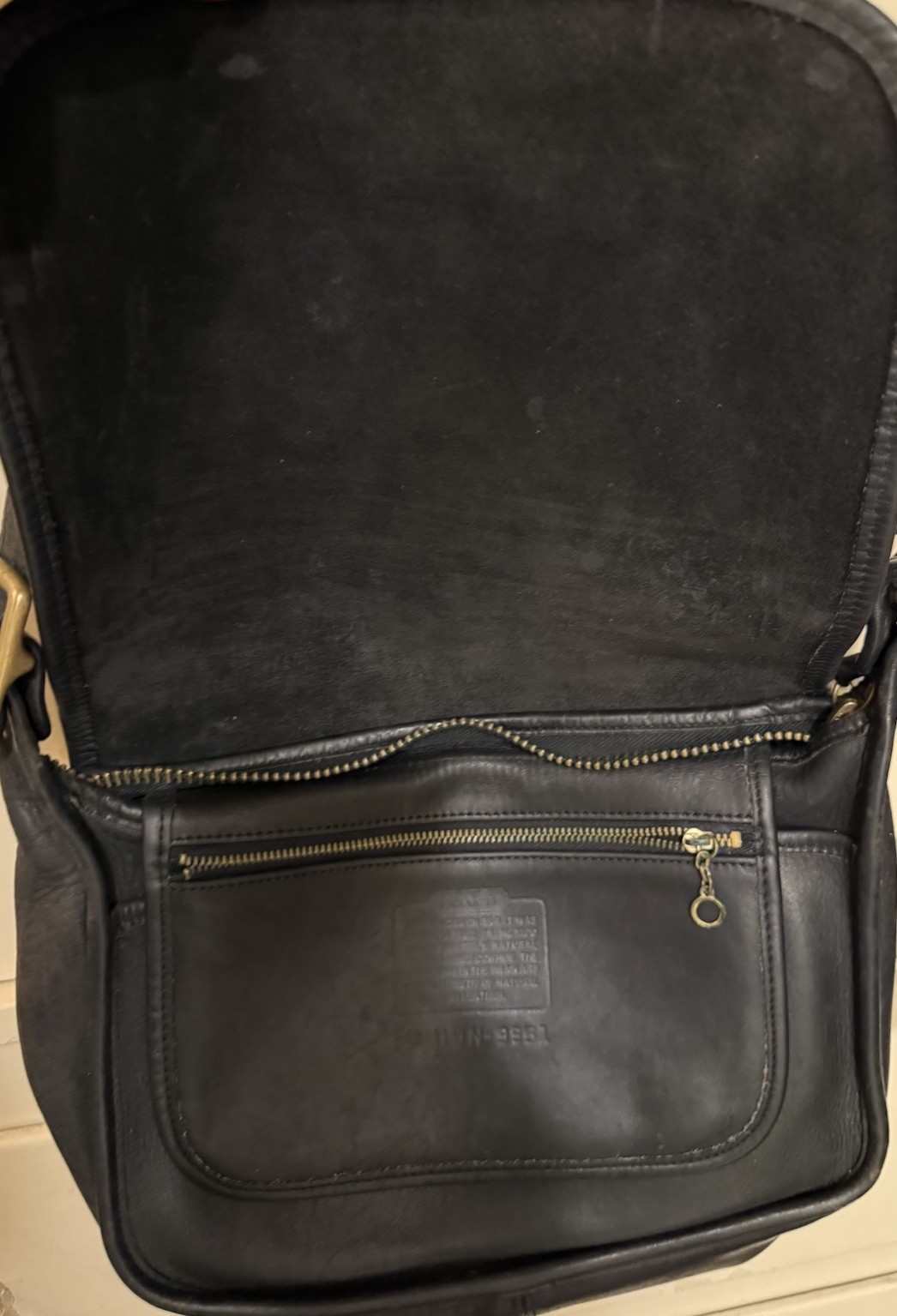 Vintage COACH Leather Patricia's Legacy Saddle Flap Messenger Crossbody Bag 9951 image 7