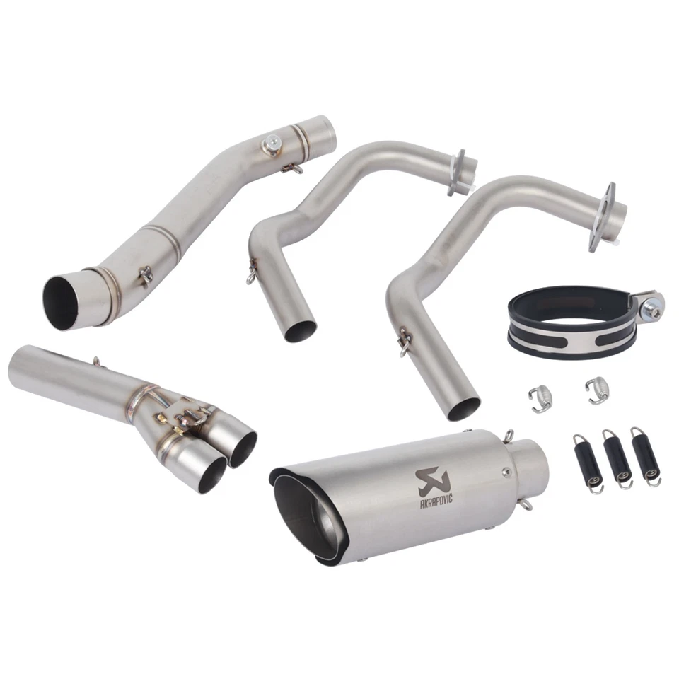 For Yamaha YZF R3 R25 MT03 2014-2025 Complete Exhaust System Header Muffler Pipe - Image 2 of 4
