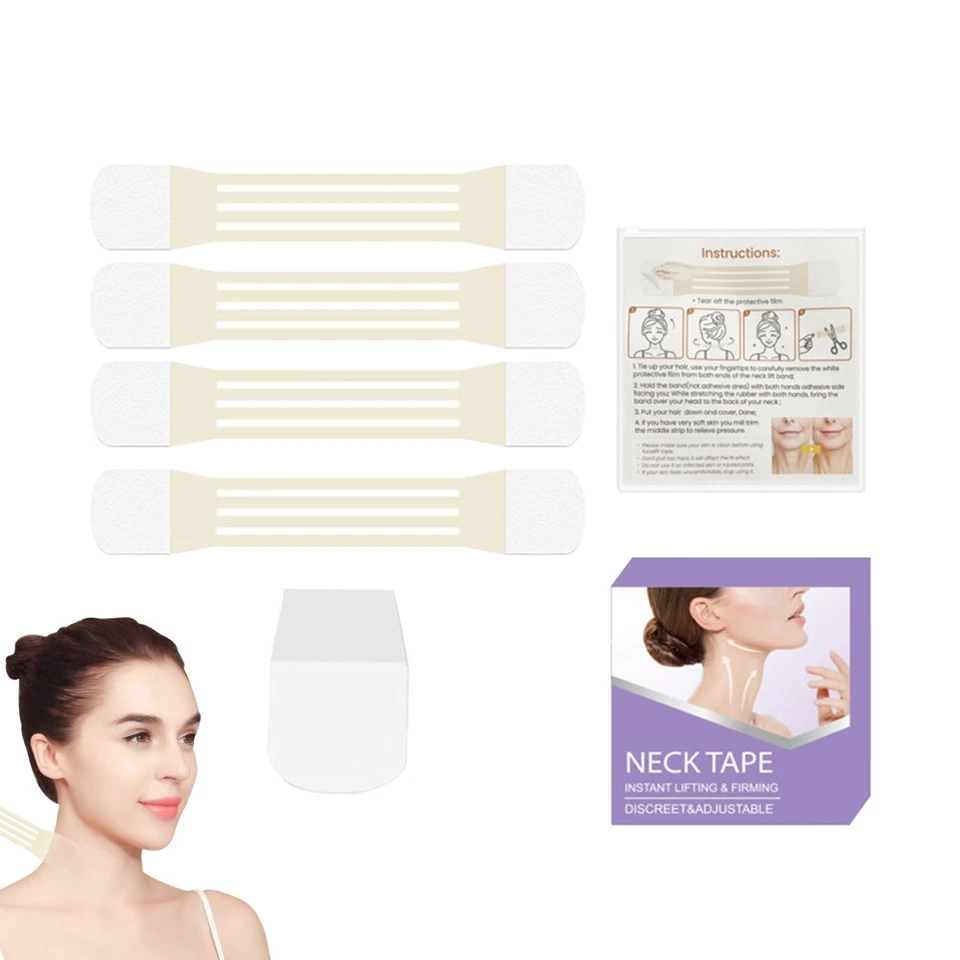 20x Neck Lift Adhesive Strips Neck Tape Thin Face Rubber Miss Face Lift Tape AU - image 4 of 4