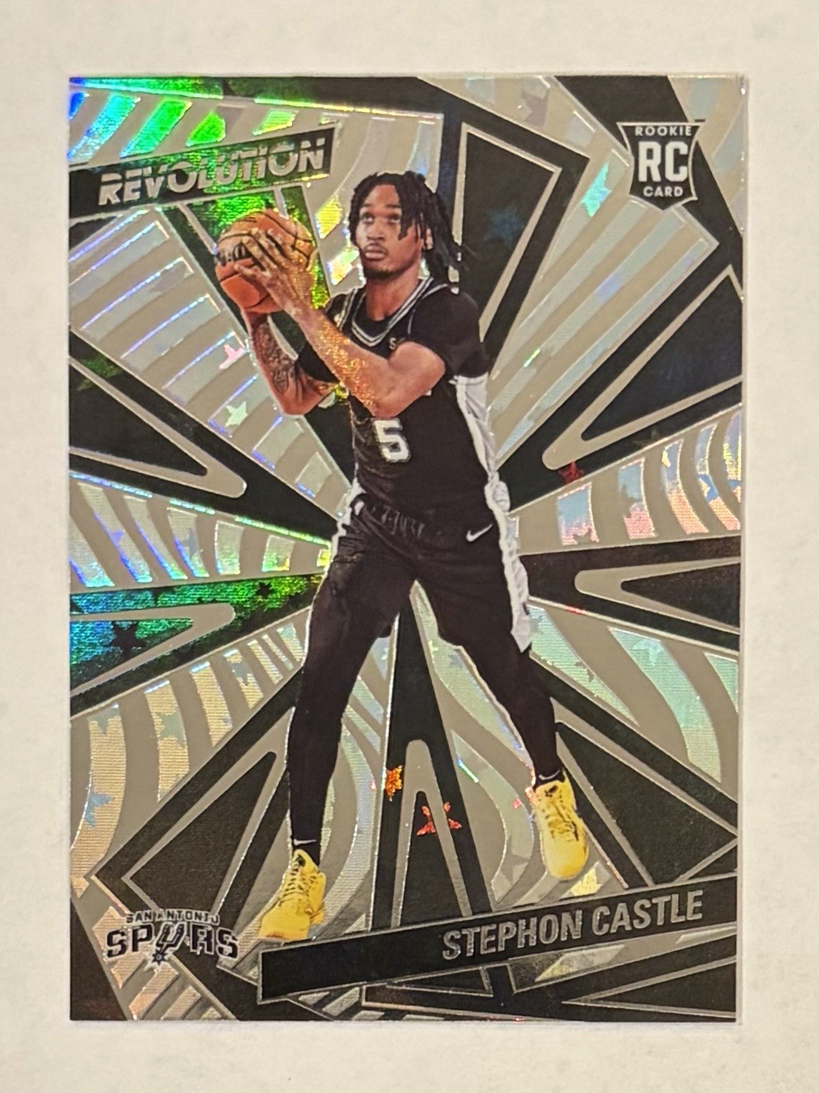 Stephon Castle 2024-25 Panini Revolution Astro Parallel RC #116 SPURS