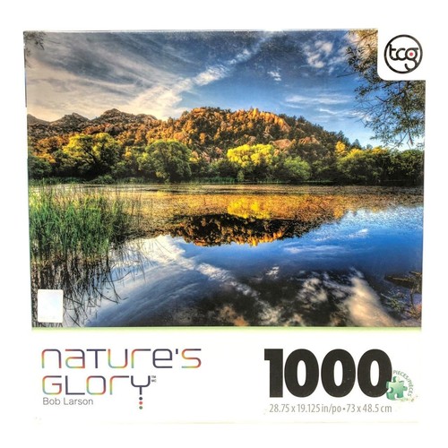 1985 - Nature's Glory Basin Retreat 1000 Piece Jigsaw Puzzle With Scenic View |G