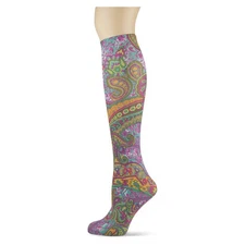 Reggie Women's Thin Knee High Socks 9-11 Soxtrot No Heel Novelty Fashion New