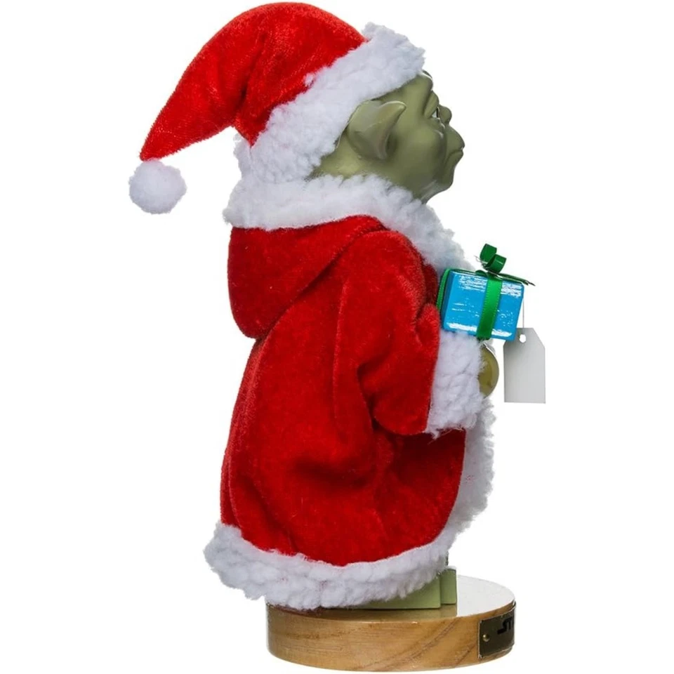 Star Wars Yoda in Santa Robe 10 Inch Christmas Nutcracker Adler SW6151L - Image 3 of 4