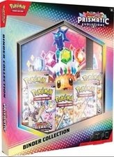 Pokemon TCG Prismatic Evolutions Binder Collection Box Factory Sealed BRAND NEW