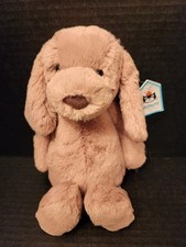 Jellycat Bashful Toffee Puppy Medium 12 Inches BAS3TPUS for sale