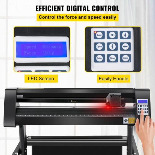 Plotter da Taglio Vinile Semiautomatico da 720 mm con Luce Guida a LED - Afbeelding 3 van 12