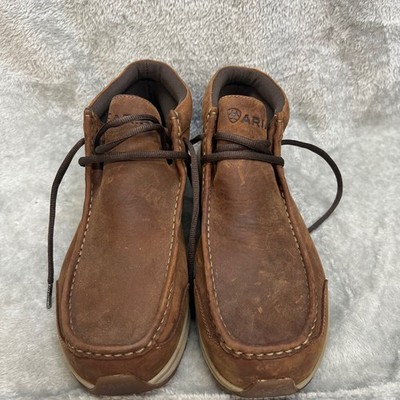 Ariat Spitfire Mens Brown Leather Waterproof Moc Toe Chukka 8.5D Gorpcore Work Ariat Workwear Lightweight Boots for Men for Sale | Shop New  main image 4