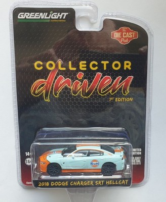 2018 Dodge Charger SRT Hellcat  GULF Oil  *** Greenlight Collector Driven 1:64