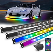 16 Million Color Rgb Led Strip Under Car Tube Underglow Underbody Neon Light Kit 16 Million Color Rgb Led Strip Under Car Tube Underglow Underbody Neon Light Kit