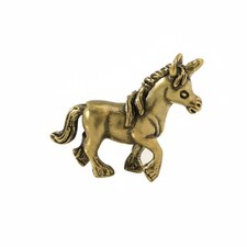 Messing-Einhornfigur Messingfinish Einhornfig...