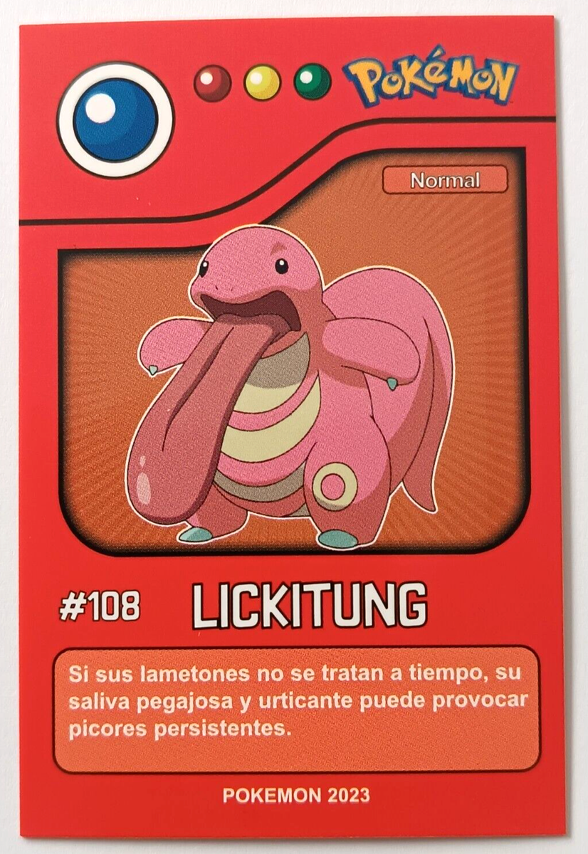 CARD POKEMON POKEDEX EC VOL. I #108 LICKITUNG 2023 Kanto