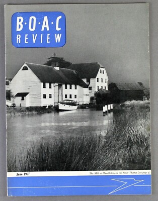 BOAC REVIEW AIRLINE STAFF MAGAZIN JUNI 1957 B.O.A.C. COMET CAPTAINS
