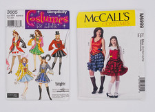 Simplicity 3685 McCalls 6999 Costume Pattern Lot Queen Ringmaster Pirate Lot