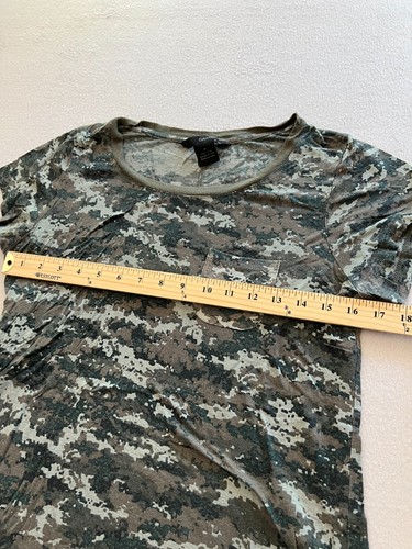 Calvin Klein Jeans Womens T-Shirt Medium Brown Camouflage Chest Pocket Tee - Bild 4 von 9
