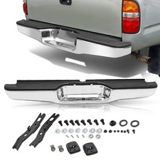 For 1995-2004 Toyota Tacoma Chrome Steel New Rear Step Bumper Assembly For 1995-2004 Toyota Tacoma Chrome Steel New Rear Step Bumper Assembly