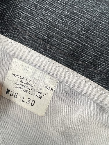 Levis Actions Slacks Pants Mens 36x30 Gray Vintage Straight Leg Polyester - Picture 11 of 12