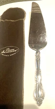 Pie Cake Server Sterling Silver Handle  With Tarnish Prevent Pouch