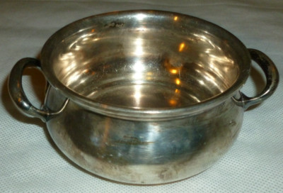 Antique Meinecke & Co 251 Nickel Silver Hospital NY Bowl Quadruple Silver Plate