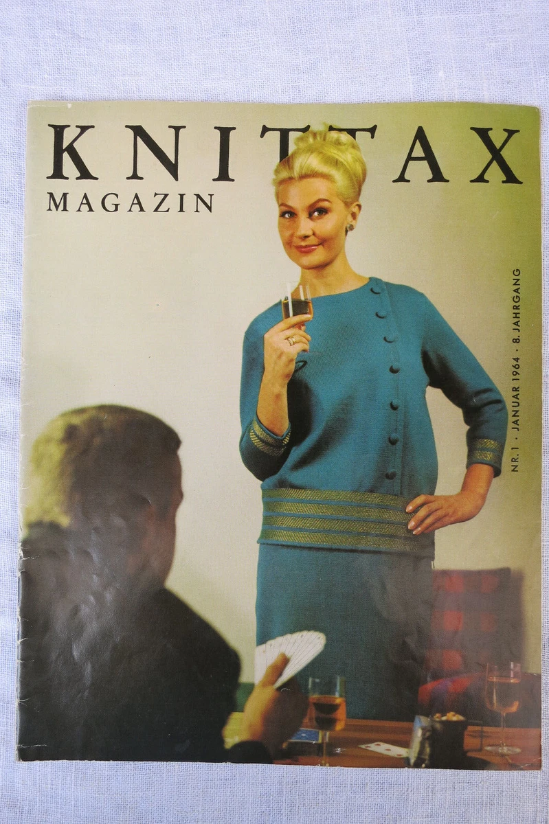 1 von 4 KNITTAX-Modellmagazinen von 1960+1964, guter Zustand, hyg. sauber 