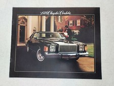 1978 Chrysler Cordoba Landau Roof Sedan Dealer Brochure Book 8.5" x 11"