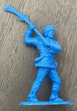 cowboy western toy soldier army man vtg 3”x 2” Blue