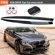 Side Skirts Extension Panel For BMW F30 328i 330i 2012-2018 M Sport Carbon Look