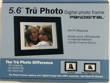 PanDigital Digital Photo Frame - 5.6" Tru Photo Pan56-2 LCD 4:3 w/ Remote 128MB