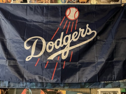 Wincraft MLB Los Angeles Dodgers LA Deluxe 3'x5' Flag Black Wincraft MLB Los Angeles Dodgers LA Deluxe 3'x5' Flag Black