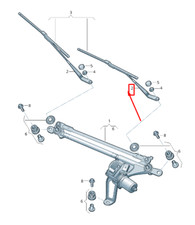 Audi E-Tron Gen Wischerarm vorne rechts LHD 4KL955408 1P9 4KL9554081P9 NEU