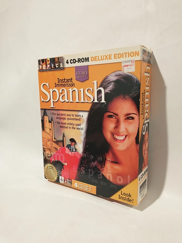 Topics Entertainment Instant Immersion Spanish 4 CD Set Deluxe Edition Open Box - Image 3 of 4
