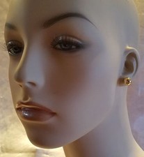 CLASSIC GOLD BALL LARGE 10 MM STUD EARRINGS NEW USA SELLER