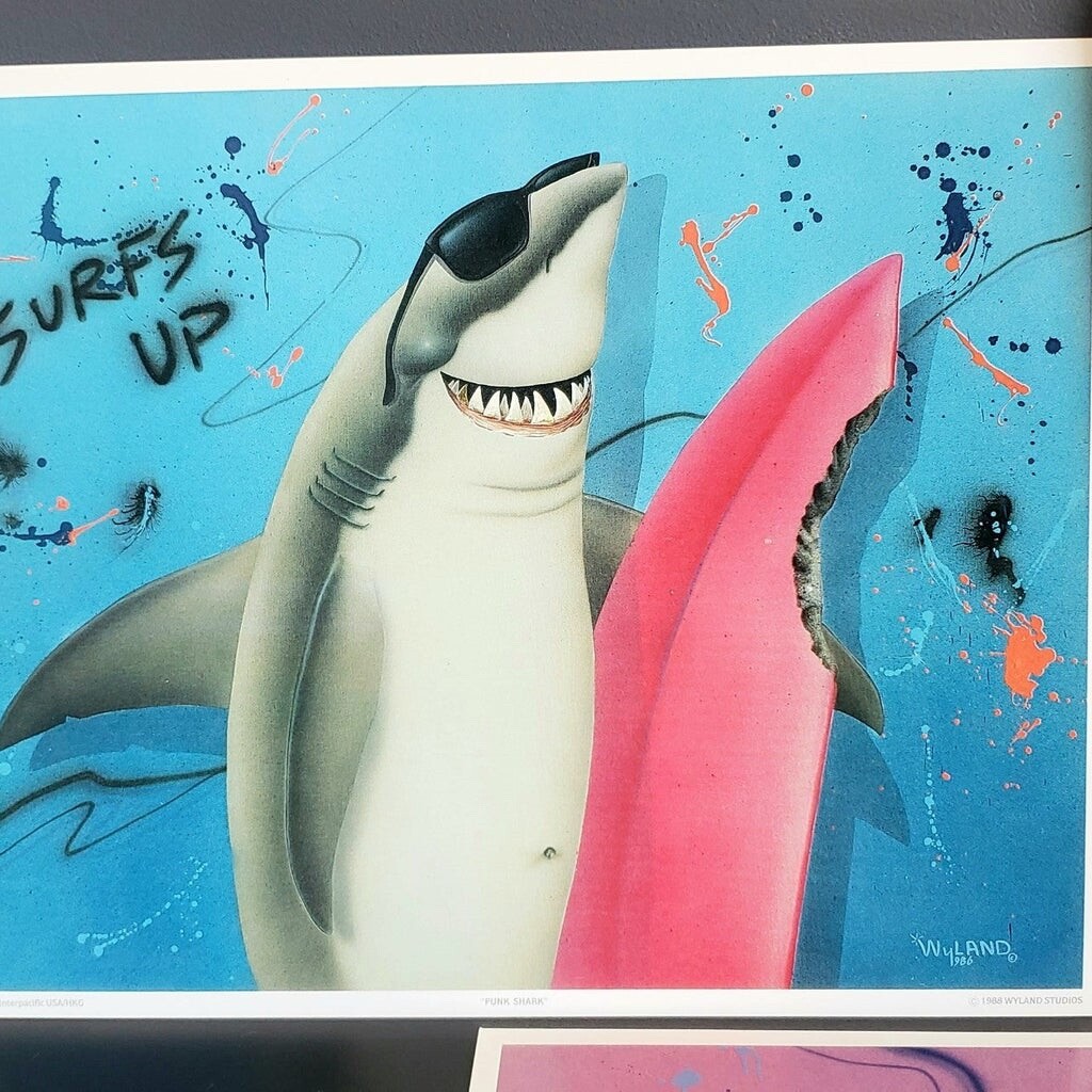 Set of 3 by Wyland 1980s Vintage fine art prints 