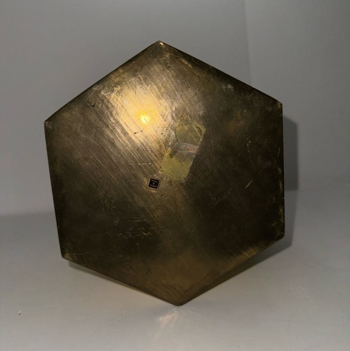 Vintage Brass Hexagon Box Hinged Trinket Jewelry Stash Boho keepsakes - Picture 4 of 8