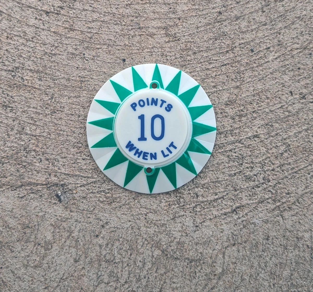 Chapeau De Bumper Pour Flipper - Modèle 100 Points W L - Pièce D'Occasion