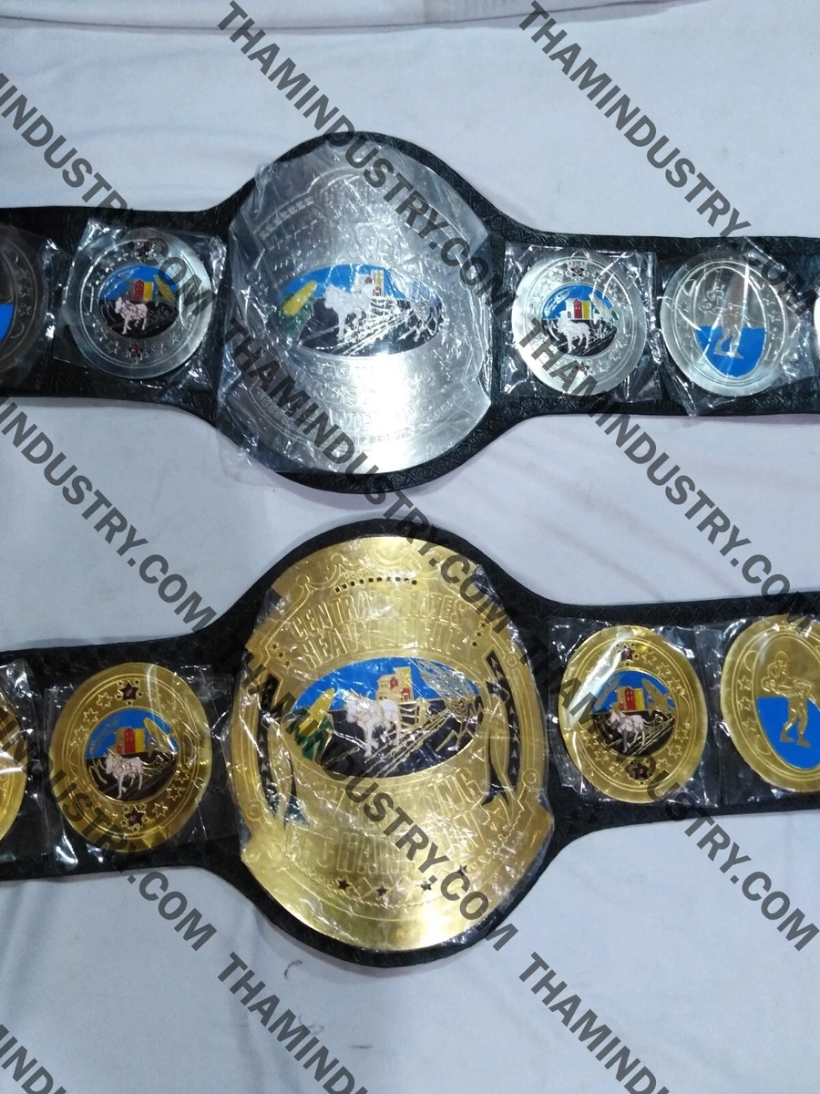CENTRAL STATES TAG TEAM+CENTRAL STATE HEAVYWEIGHT 2MM Wrestling Belt  (Replica) | eBay
