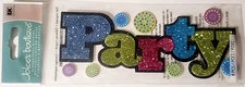 Jolee's Boutique Dimensional Stickers - PARTY Title Wave - 8 pcs