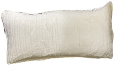 Hotel Collection Matelasse 14" x 24" Striped 100 Cotton Decorative Pillow White