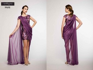 cocktail dress purple color