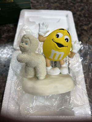 Department 56 Snowbabies M&M s I'm Nuts About Dancing 2004 Figurine Yellow(G2)