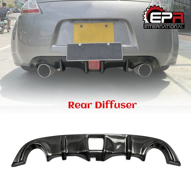 For Nissan 370z z34 Carbon Fiber Rear OEBumper Diffuser Lip Stick Trim