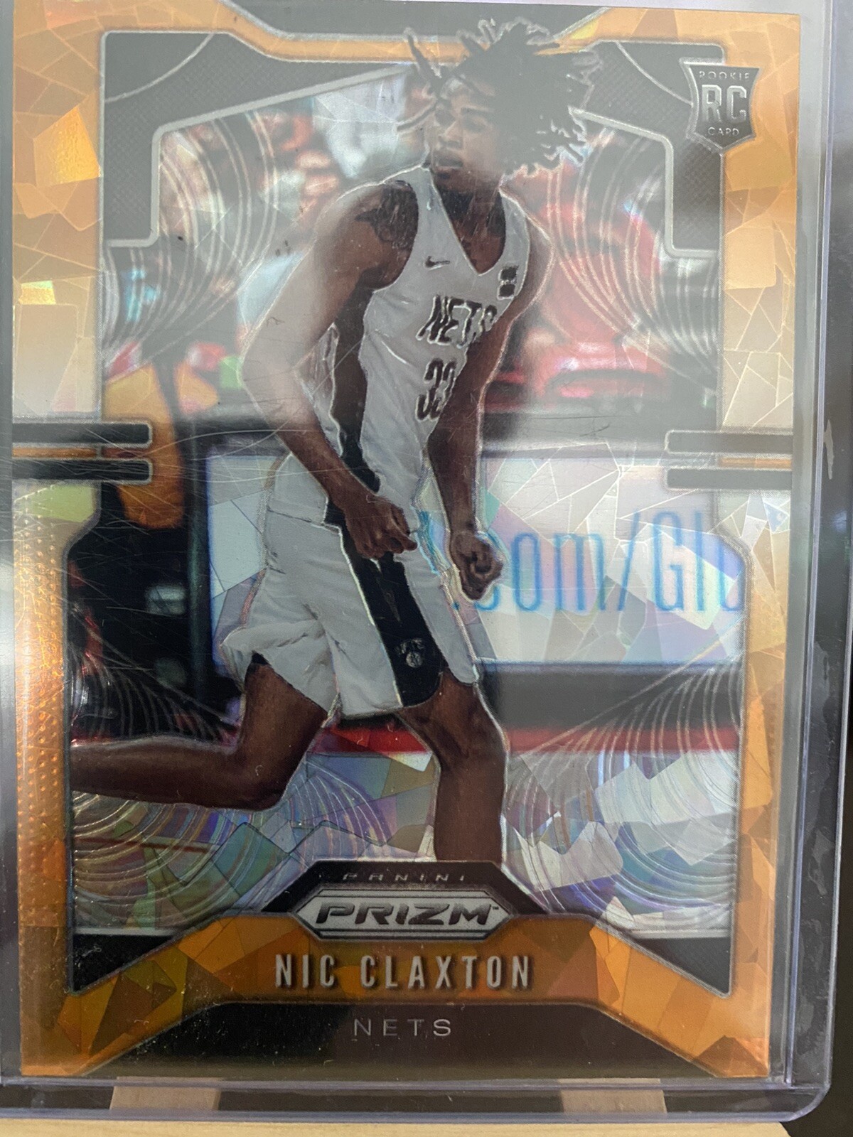 Nicolas Nic Claxton 2019-20 Prizm #292 Orange Ice Prizm Rookie RC - Nets Star