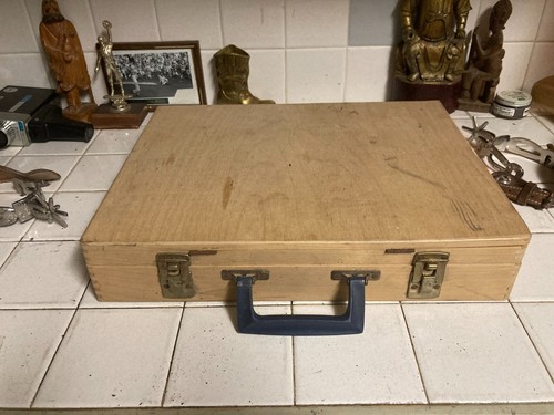 Winsor & Newton London Wooden Oil Painting Wood Box Kit Mid-century Vintage