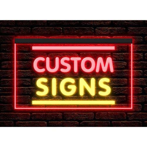 Personalized Custom Made Customize Home Bar Shop Neon Sign Dual Color Two Tone