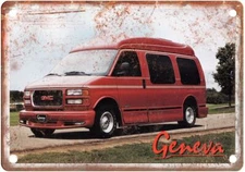 Vintage Auto Ad 1998 GMC Savana Van Conversion Reproduction Metal Sign A2438