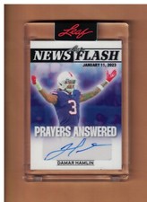 2023 Leaf News Flash Damar Hamlin Buffalo Bills AUTOGRAPHED #154/210 BUFFALO BIL