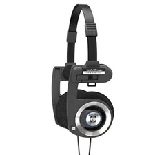Porta Pro Black On Ear Headphones with Case Black