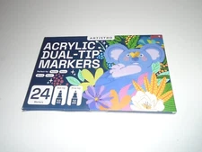 Artistro Acrylic Dual-Tip Markers 24 Markers New