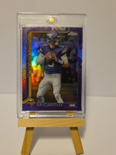 Topps Chrome J.J. McCarthy Minnesota Vikings Football Leather Purple #56/75