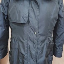 Crocodile Fox Fur Collar Coat - Women's