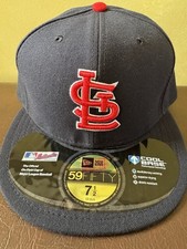 St Louis Cardinals New Era 59Fifty Cool Base Fitted Cap Hat Size 7 1/2 New Tags